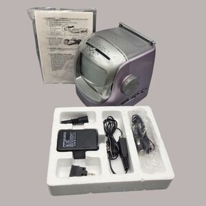 GPX AM/FM Portable Television TVP2SM 5.5" Black /White TV Radio Receiver Antenna